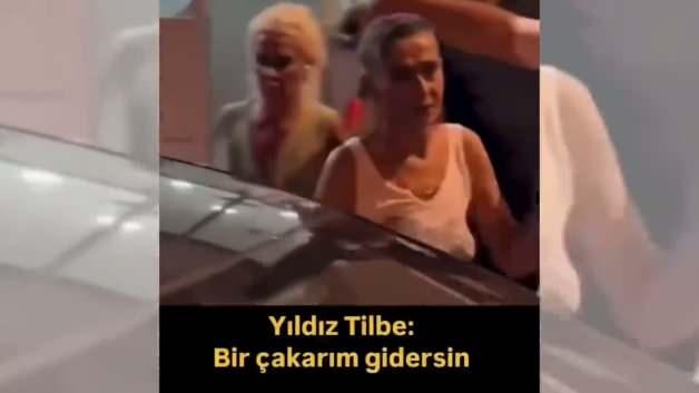 Yıldız Tilbe'den g&uuml;venlik g&ouml;revlisine sert tepki: "Sana bir &ccedil;akarım gidersin"