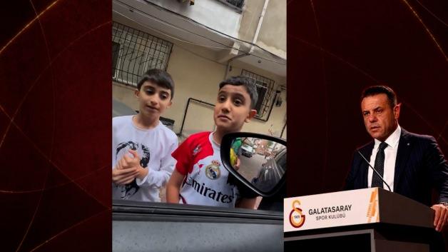 Beşiktaşlı çocuğa Galatasaraylı iş insanı Dinçer Azaphan'dan unutulmaz jest
