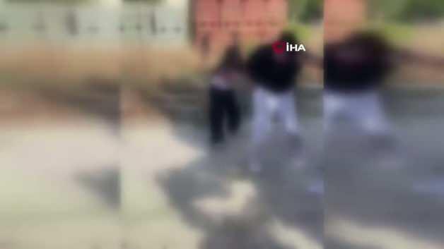 Denizli'de şoke eden g&ouml;r&uuml;nt&uuml;ler: Isladılar, darp ettiler, sa&ccedil;ından tutup s&uuml;r&uuml;klediler