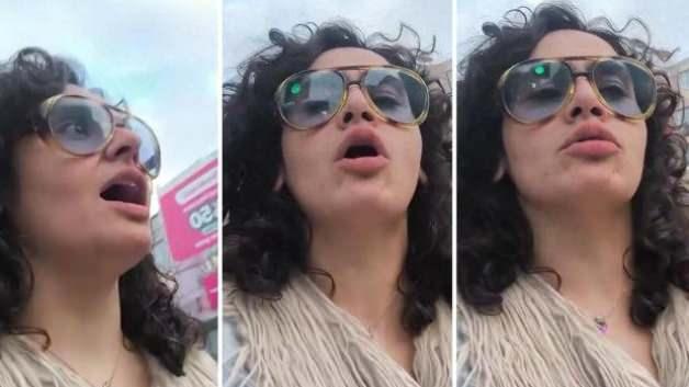 'Elimde değil, engel olamıyorum' diyerek caddede havlayarak y&uuml;r&uuml;d&uuml;