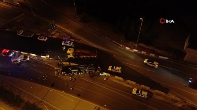 Bursa Cevre Yolunda Feci Kaza 16 Yarali 1 Olu Video 7