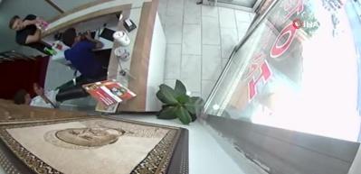 Otelde deprem paniği kamerada