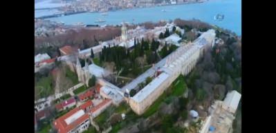 Restorasyondaki Topkapı Sarayı havadan g&ouml;r&uuml;nt&uuml;lendi
