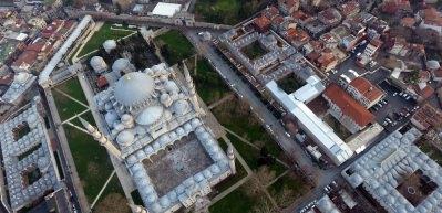 Restore edilen Süleymaniye Medreseleri havadan görüntülendi
