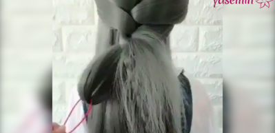 &Ouml;rme aparatıyla yapılan muhteşem sa&ccedil; modeli