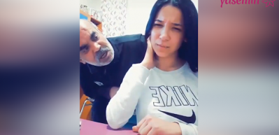 Şaka yapan kızına verdiği tepki ile g&uuml;ndem olan baba!