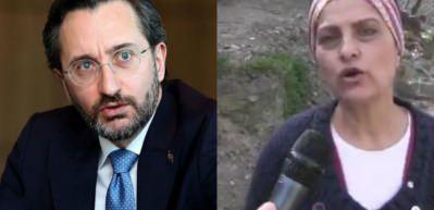 Sanat&ccedil;ı Ş&uuml;kriye Tutkun, Fahrettin Altun'la ilgili yalana isyan etti