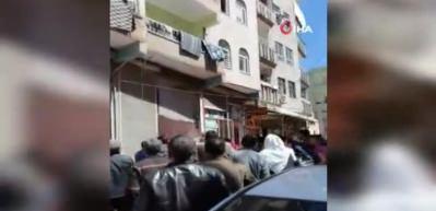 Şanlıurfa'da korkutan anlar! Vatandaşlar havada yakaladı