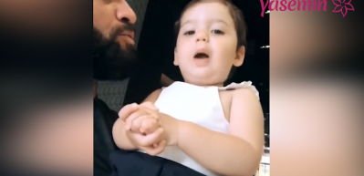 Şarkıcı Berkay'ın kızı Arya'nın dondurma sevgisi