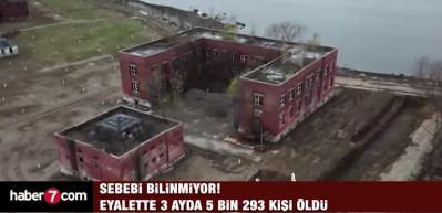 Sebebi bilinmiyor! Eyalette 3 ayda 5 bin 293 kişi &ouml;ld&uuml;