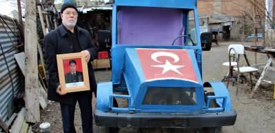 Şehit Babası hurdalardan "mini kamyonet" yaptı