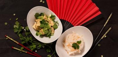 Sıcak tofu salatası tarifi