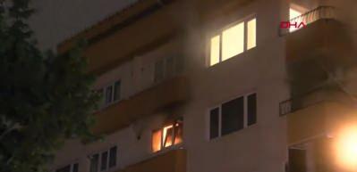 Şişli'de daire alev alev yandı: 1 kişi dumandan etkilendi