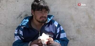 Sokakta kalan yabancı uyruklu gence polis sahip &ccedil;ıktı