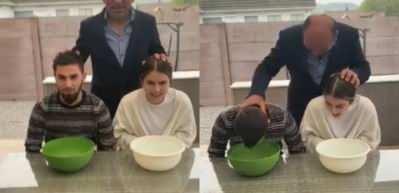 Sosyal medya akımına uyan babanın yaptıkları g&uuml;ld&uuml;rd&uuml;!