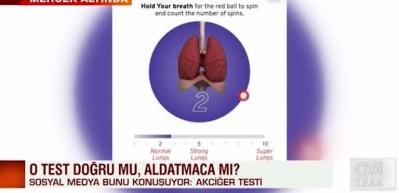 Sosyal medyada g&uuml;ndem olan akciğer testi aldatmaca mı?