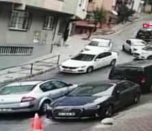 İstanbul'da kan donduran görüntü! Otomobil sürücüsüne kurşun yağdırdı