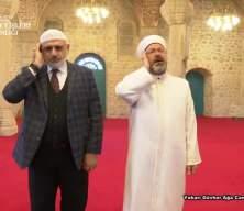 Diyanet İşleri Başkanı Erbaş ve Hafiz Osman Şahin Şuşa'da çifte ezan okudu
