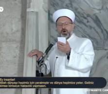 Diyanet İşleri Başkanı Erbaş, Süleymaniye Camisi'nde Ramazan Bayramı hutbesini irat etti