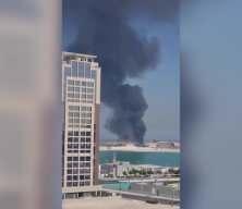 Katar’da çıkan yangın herkesi korkuttu...