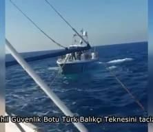 Yunanistan’ın taciz girişimini Türk Sahil Güvenlik ekipleri önledi