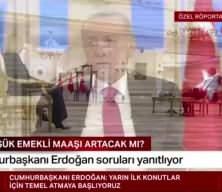 Cumhurbaşkanı Erdoğan: En düşük emekli maaşı 7 bin 500 lira olacak