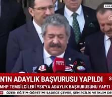 Erdoğan'ın adaylık başvurusu yapıldı