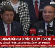 Adalet Bakanlığı'nda devir teslim töreni gerçekleşti...