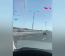 Otobanda çekilen bu görüntü pes dedirtti! Kilometrelerce ters yönde ilerledi
