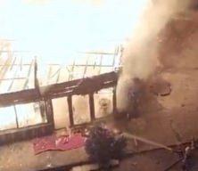 Sancaktepe'de dürümcü dükkanı alev alev yandı!