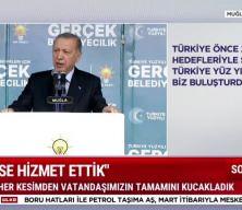 Cumhurbaşkanı Erdoğan Muğla'da engellenen projeleri söyledi! Tepki gösterdi