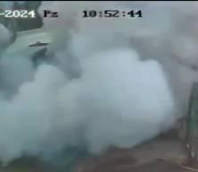 Akaryakıt tankerindeki korkunç patlama kamerada!