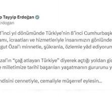 Recep Tayyip Erdoğan: Turgut Özal’ı minnetle, şükranla, özlemle yâd ediyorum