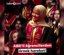 ABD'de üniversite protestolarının fitilini ateşleyen Asna Tabassum mezuniyetinde ayakta alkışlandı