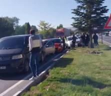 Kütahya'da 9 aracın karıştığı zincirleme trafik kazası: 1 yaralı