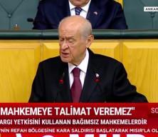 MHP lideri Bahçeli bağımsız Türk yargısına talimat verenlere tepki gösterdi