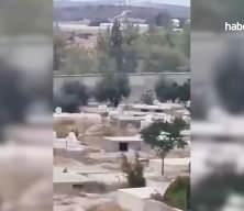 Filistinli genç, İsrail polisinin kullandığı dronu taşla düşürdü!