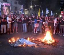 İsrailli göstericiler, esir takası talebiyle protesto gösterisi düzenledi