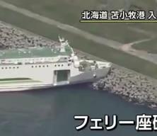 Japonya'da 140 yolculu feribot karaya oturdu