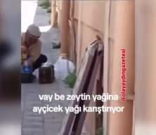 Köy ürünü diye satıyordu! Pazar yerindeki zeytinyağı sahtekarlığı görenleri çıldırttı