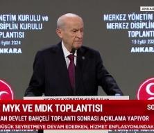 MHP Lideri Devlet Bahçeli'den önemli açıklamalar