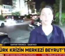 Fulya Öztürk'e Lübnan'da canlı yayın yaptığı esnada müdahale