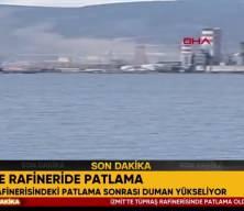 İzmit'te Tüpraş rafinerisinde patlama meydana geldi!