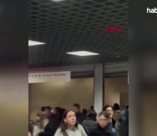 Yenikapı-Hacosman metro hattında yangın paniği!