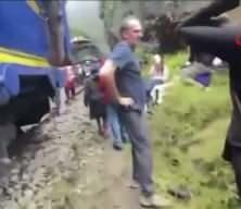 Peru&rsquo;da  akılalmaz kaza! Tren kazasında  1 kişi &ouml;ld&uuml;