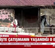 Yalova'daki DEAŞ operasyonunda &ccedil;atışmanın yaşandığı ev ilk kez g&ouml;r&uuml;nt&uuml;lendi