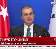 AK Parti Sözcüsü Çelik'ten önemli açıklamalar