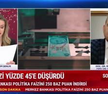 MB faizi yüzde 45'e düşürdü