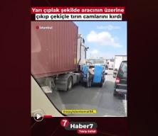 Başakşehir'de trafikteki çekiçli saldırının yeni görüntüsü ortaya çıktı