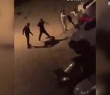 Bursa’da 4 kişi tarafından tekme tokat dövülen adamın görüntüsü
